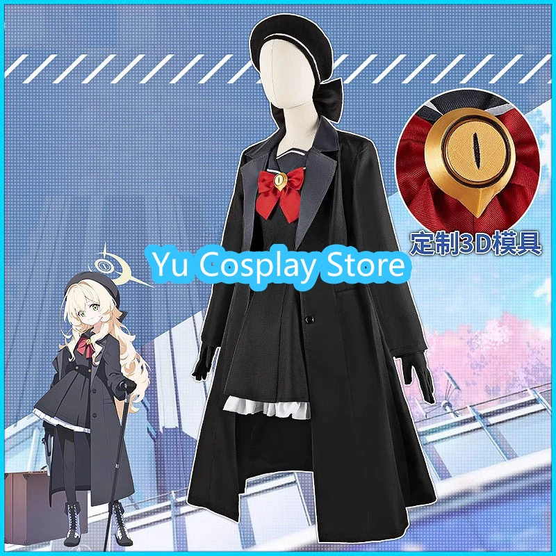 Professor Niyaniya Cosplay Costume Game Blue Archive Cosplay Dress Suit Halloween Party Uniforms Anime Clothing Custom Made