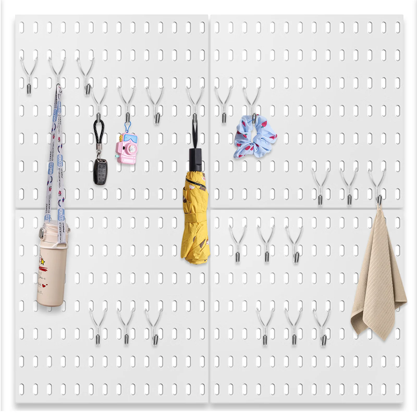 

20 Pcs Peg Board Hook Pegboard Pegs Hooks for Hanging Heavy 304 Stainless Steel