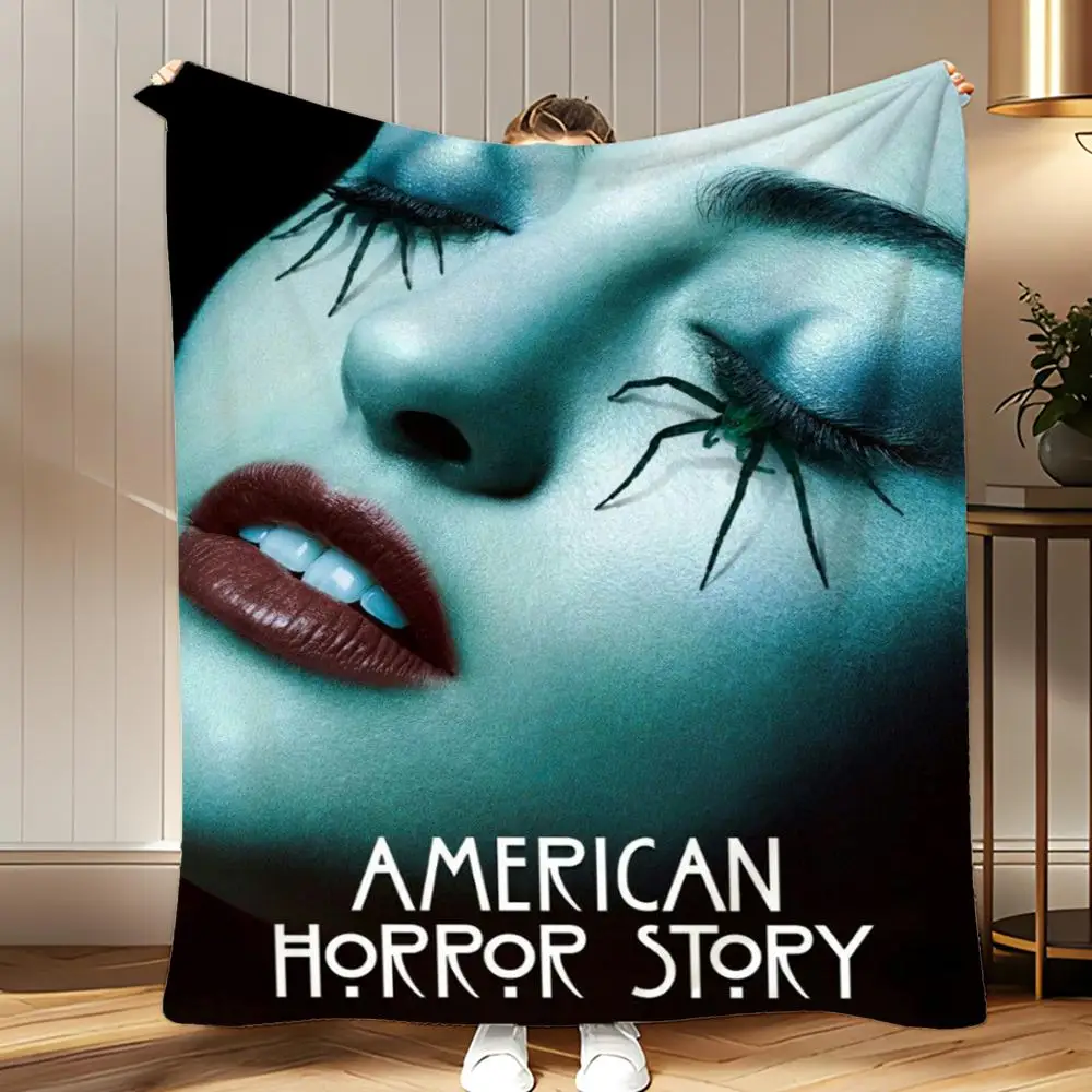 

ТВ-сериал, американская история ужасов, мягкое одеяло из кораллового флиса, 310 г/м2, пушистое теплое одеяло для дивана-кровати, дивана, декор для спальни