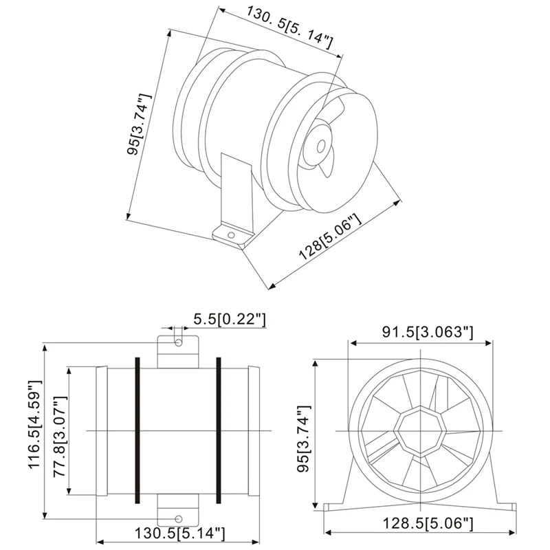 ビルトインボート換気ファン,冷却ファン,船舶用キャビン,RVアクセサリ,12V, 3インチ