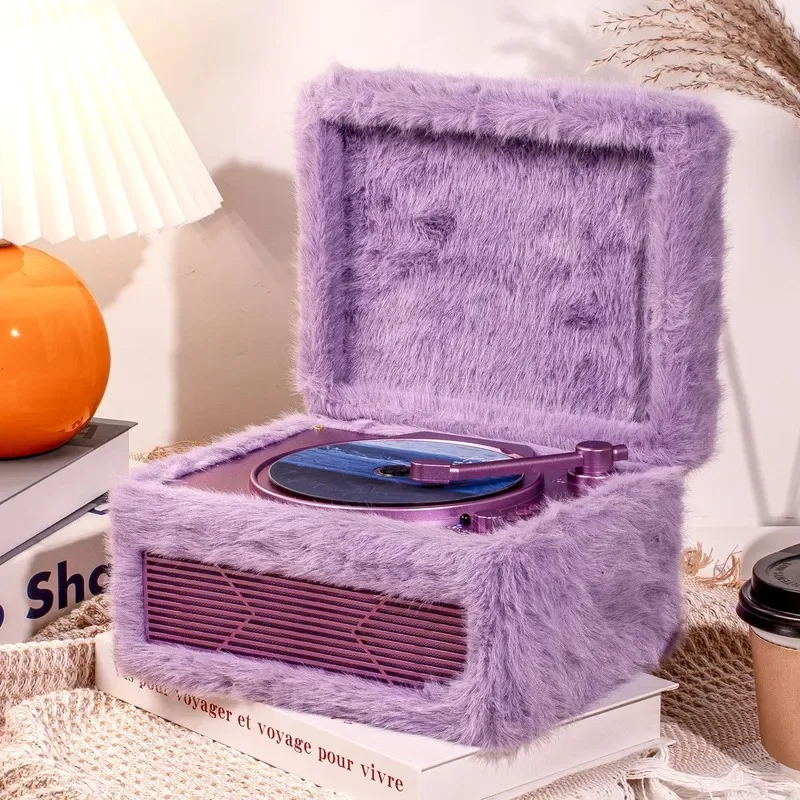 for  M730 Retro CD Player Plush Powder Album Disc Playback Connect to Bluetooth Speaker