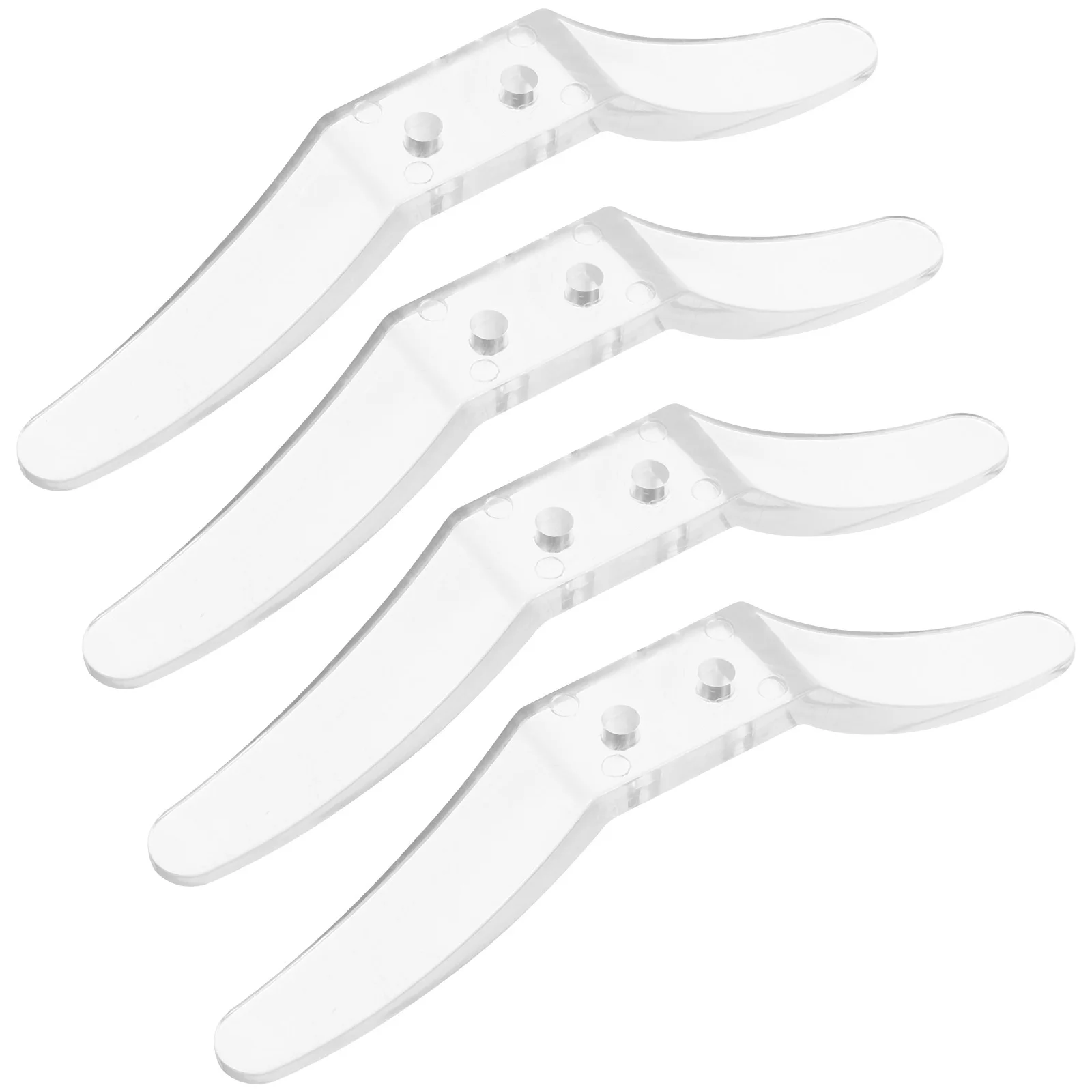 4Pcs Roller Curtain Positioning Hook Transparent Blind Cord Safety Cleats for Window Blind Rope Fixing No Tools Needed Easy