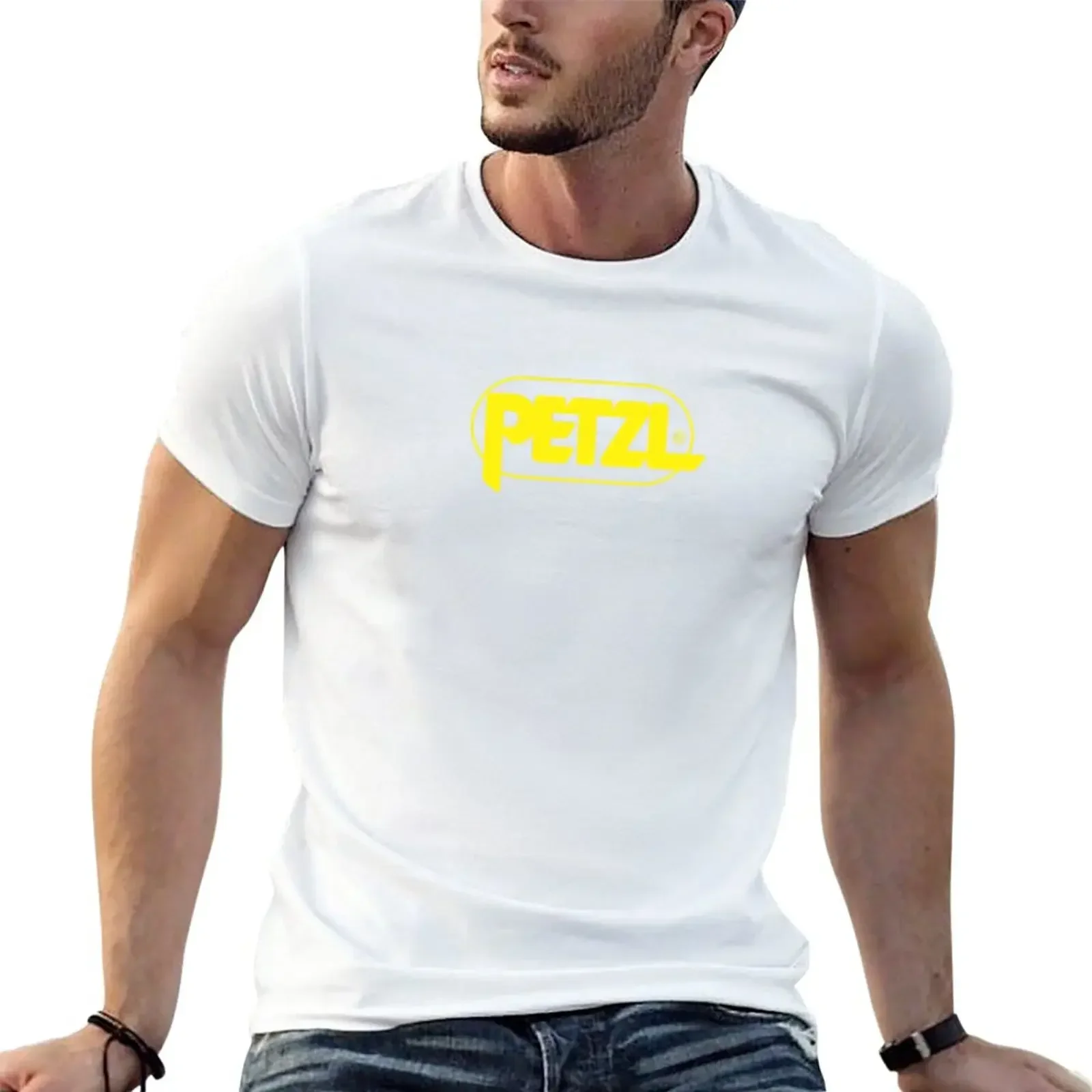 petzl yellow TShirt boys whites hippie clothes heavyweights heavyweight t shirts for men tshirts for mens designer clothing sale