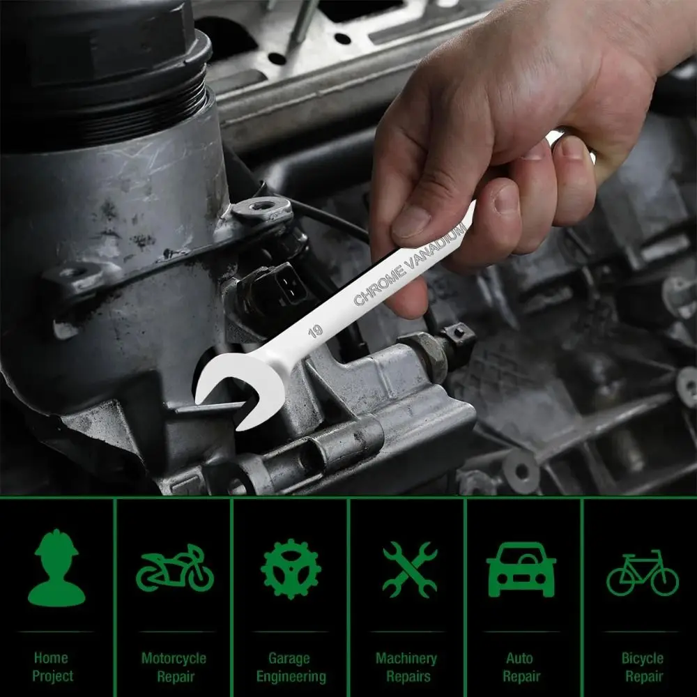 Tool Rotatable Single-Head Wrench Torx 8-19 Dual-Purpose Wrench Single-Head Auto Repair Tool
