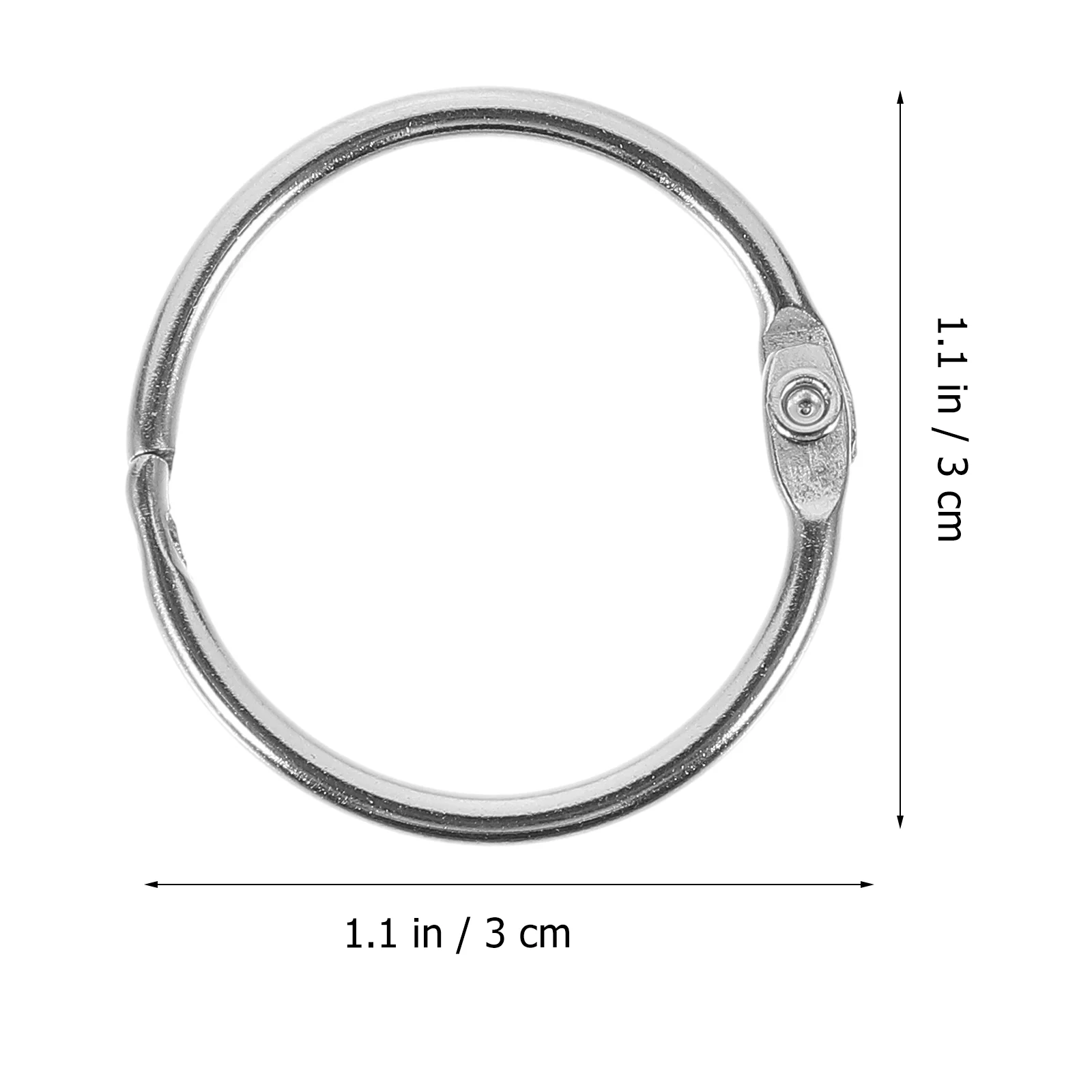 50 pezzi anelli con fibbia a fogli mobili anelli per rilegatura clip per raccoglitori per carte regalo fermagli neri clip multifunzione per libri in metallo