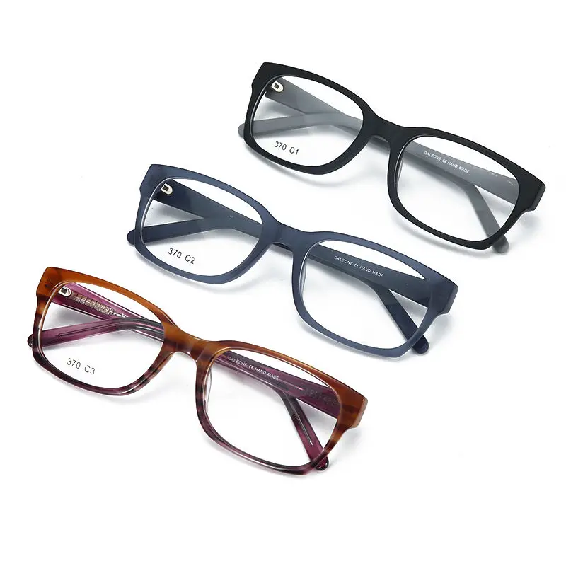 BLUEMOKY New handmade acetate rectangular prescription glasses, square progressive lenses, anti-blue light, photochromic