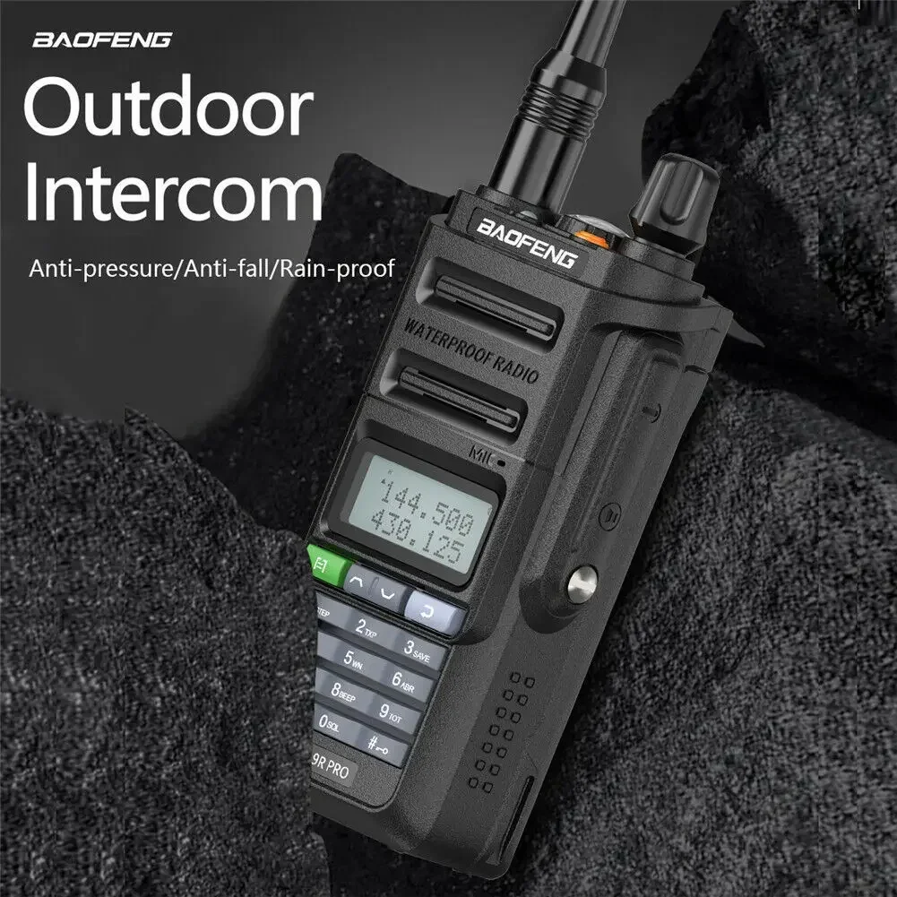 Durable BAOFENG UV-9R PRO Waterproof Walkie-talkie TYPE-C Port For Boat And Civil Use High-power High-dual-band Outdoor
