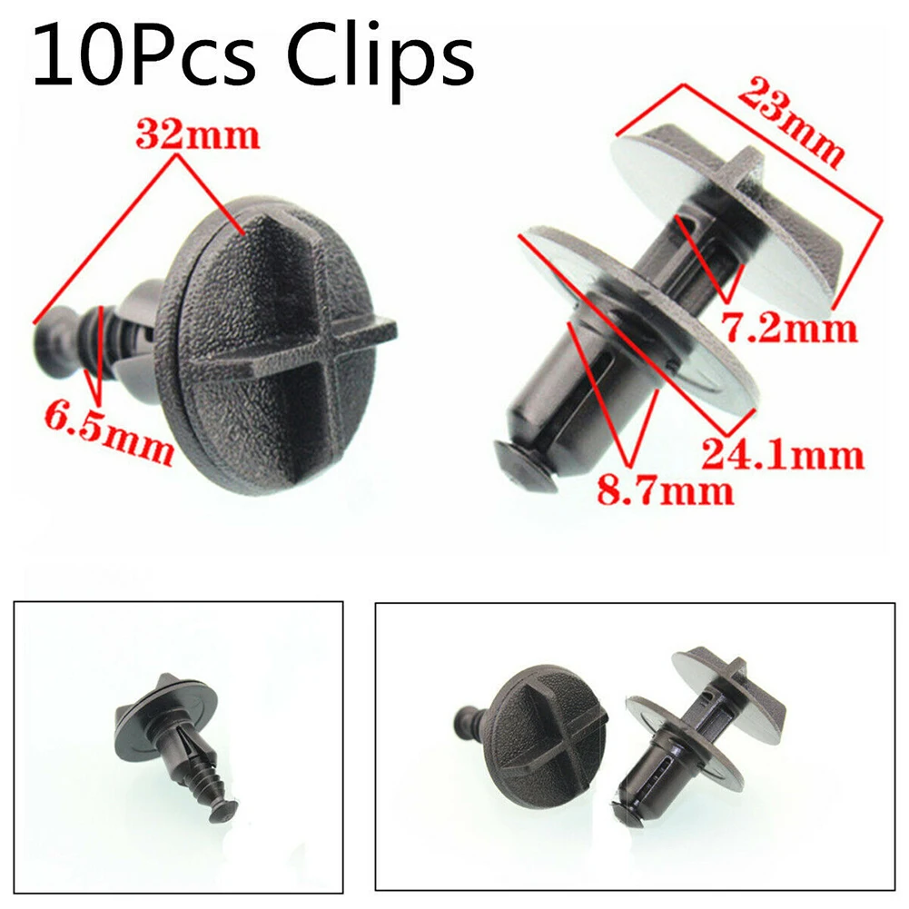 10pcs Auto Battery Cover Air Intake Trim Plastic Clips Panel Retainer Fastener For Range Rover For Jaguar Accessory