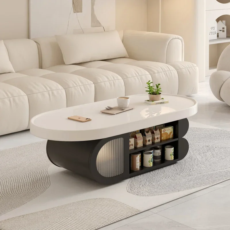 

Nordic Designer Modern Coffee Table Living Room Storage Cute Home Coffee Table Space Saving Mesa Centro Salon Furniture Luxury