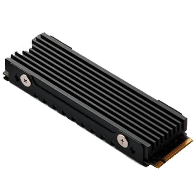 M.2 2280 NVMe Heatsink M.2 SSD Heatsink Cooling Pad Aluminum Dissipation with Thermal Pad for M2 2280 Ssd Black