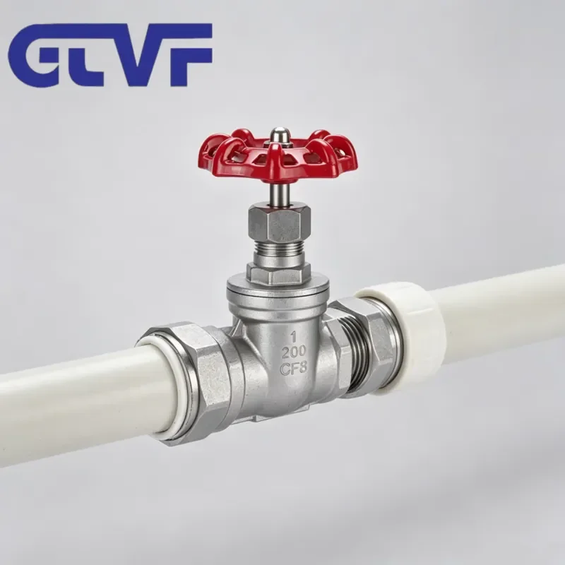 CF8 Gate Valve Manual Switch Valve Stainless Steel Threaded for Water Application