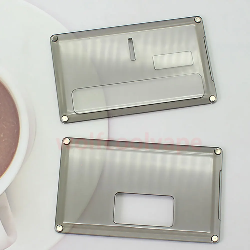 แผ่นแผงประตูสี่เหลี่ยมด้านหน้า + ด้านหลังสำหรับกล่อง sxk bb/billet MOD โปร่งแสงสีเหลือง POM PCTG (2ชิ้น)