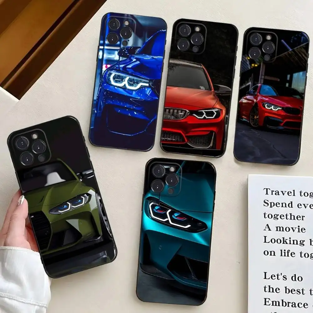 

Blue Red Car COOL B-Bmwes Phone Case For iPhone 16,15,14,13,12,11,Pro,X,XS,Max,XR,Plus,Mini Black Silicone Soft case