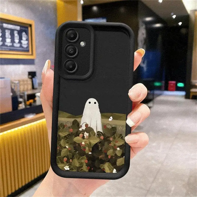 Little Ghost Phone Case for Galaxy A15 A72 A52 4G 5G A25 A35 A55 A51 A73 A52s A53 A54 5G A71 4G