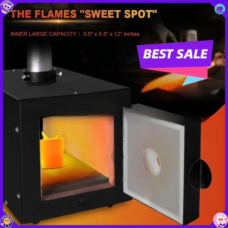 Square Mini Forge Furnace Metal Melting Heat Treatment Quenching Annealing Tool
