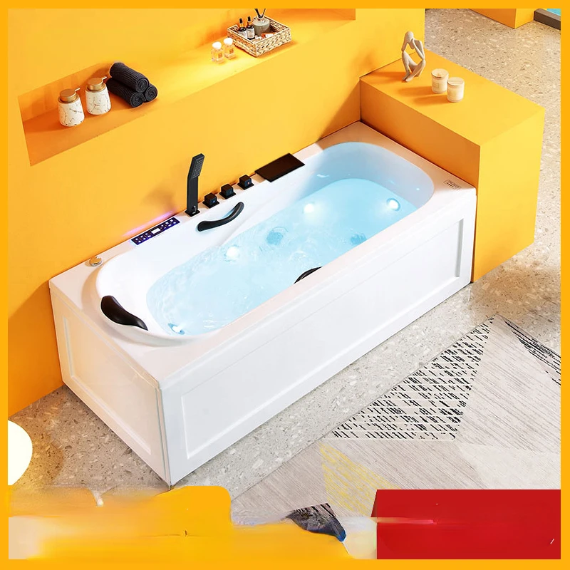 

Household Armrest Surfing Massage Bathtub Small Apartment Constant Temperature Shower Integrated Adult Bathtub Bath