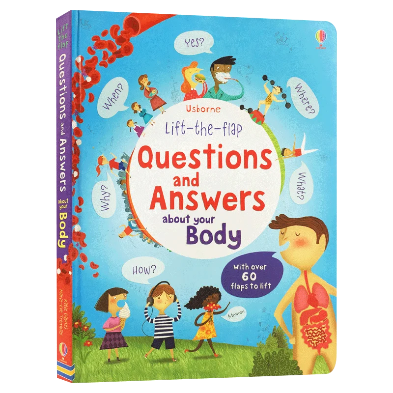 

Questions And Answers About Your Body, Children's books aged 3 4 5 6, English Popular science picture books, 9781409562108