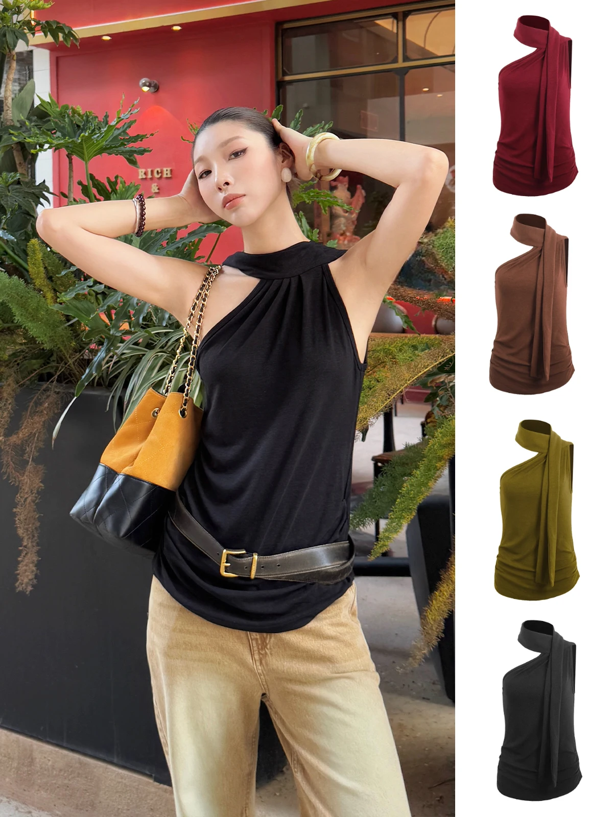 

5e If Brand Warm Fce Sa Vest Casual Sle Women's Vest Handpied Store Seasonal Series Faionable Ladies' ...