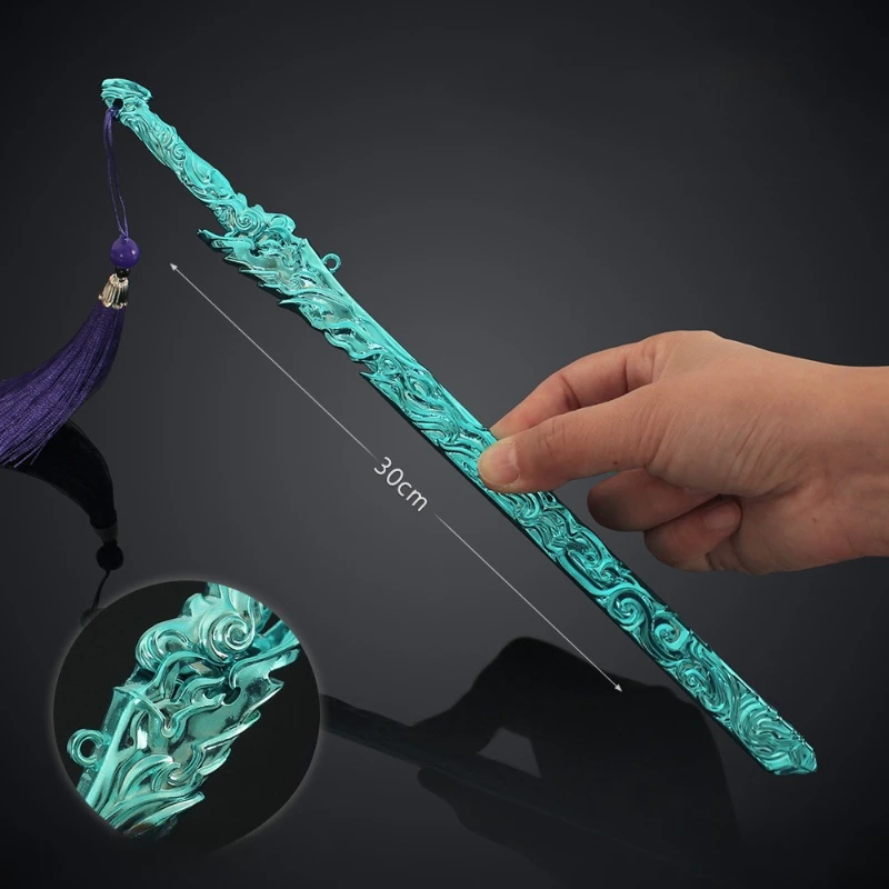 Figura de Anime Naraka Bladepoint de 30cm, modelo periférico de Metal, artesanía, decoración de escritorio, adornos, regalos de cumpleaños, Juguetes