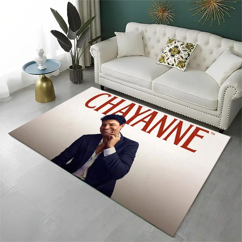 Latin Pop Chayanne Puerto Rican Living Room Non-Slip Area Rug Soft Carpet for Bedroom  Playroom Sofa,Home Decor Doormat Gift