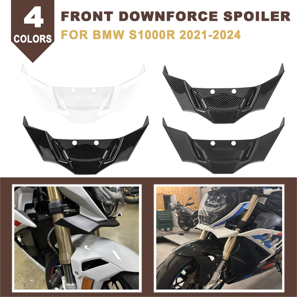 バイクフロントスポイラーダウンフォース裸空力ウィングレットディフレクターキット BMW S1000R S 1000 R 2021-2024 M1000R 2023 2024用