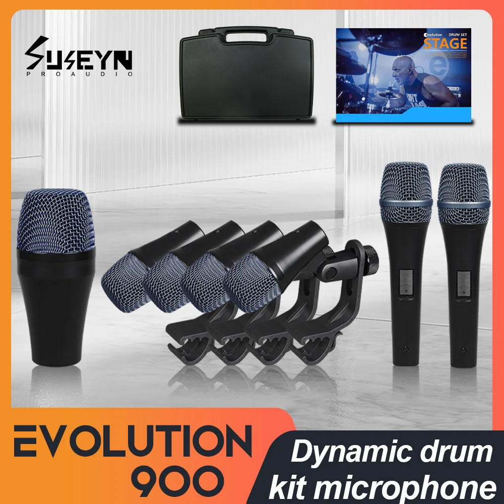 

e900 Hot selling high-quality drum microphone with dynamic coil, high-end appearance, powerful sound collection