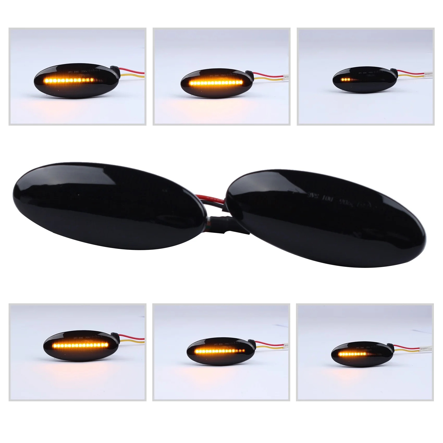 Car Dynamic LED Fender Side Marker Turn Signal Lights for Nissan Qashqai Dualis Juke Micra March Micra X-Trail