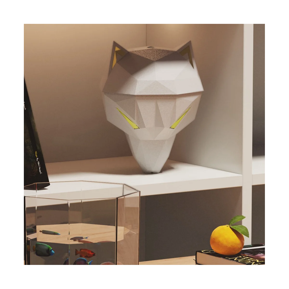 الذئب على شكل المرطب لغرفة النوم ، المرطب التفتيت بالموجات فوق الصوتية ، الضباب البارد ، ألعاب سطح المكتب ، B ، 650 مللي