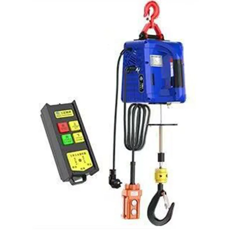 

Cheap160 meters remote control electric hoist portable hand winch traction block electric wire rope lifting hoist tract