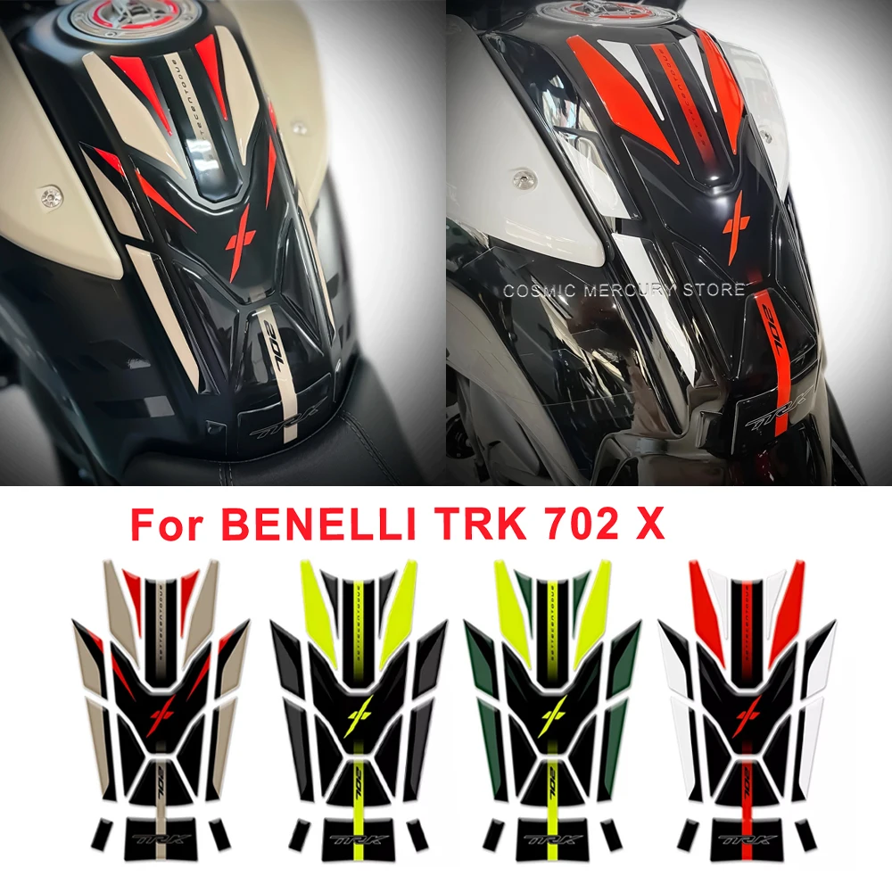 3D Gel Epoxy Sticker Motorcycle Accessories Handles Guard Sticker Kit Tank Pad For BENELLI TRK 702 X trk 702