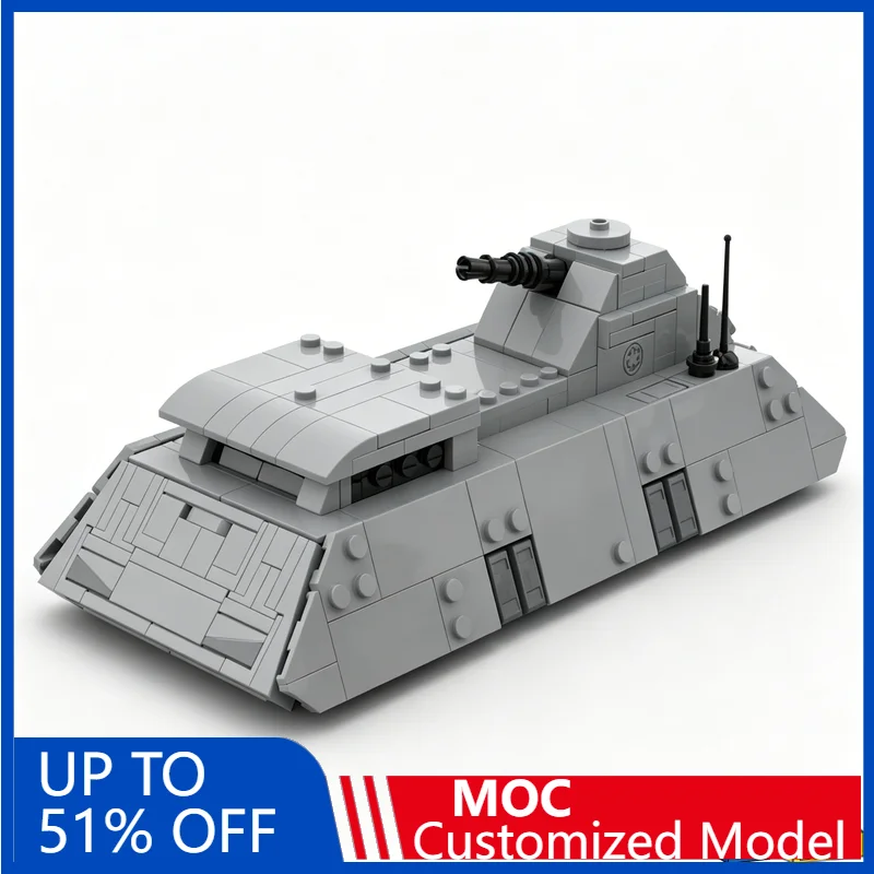 

NEW 526Pcs Urban Repulsortank 1-L War Series Building Blocks Diy Educational Assembly Toy Sci-Fi Vehicle Display Collection Gift