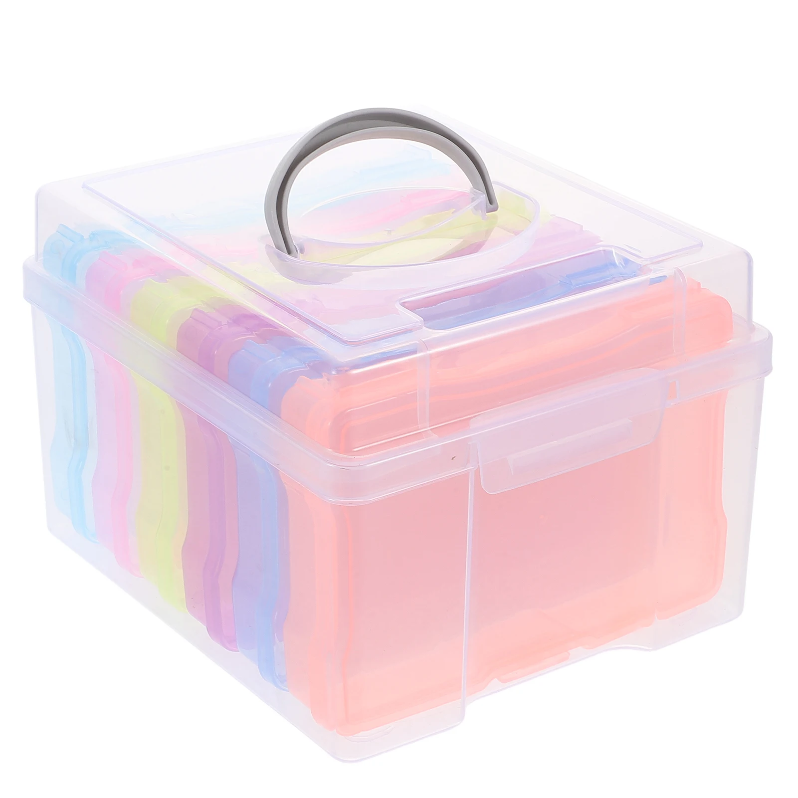 

Memory Preservation Box Storage Box Compact Transparent Photo Storage Cases with Strong Load-bearing Capacity Portable for Craft