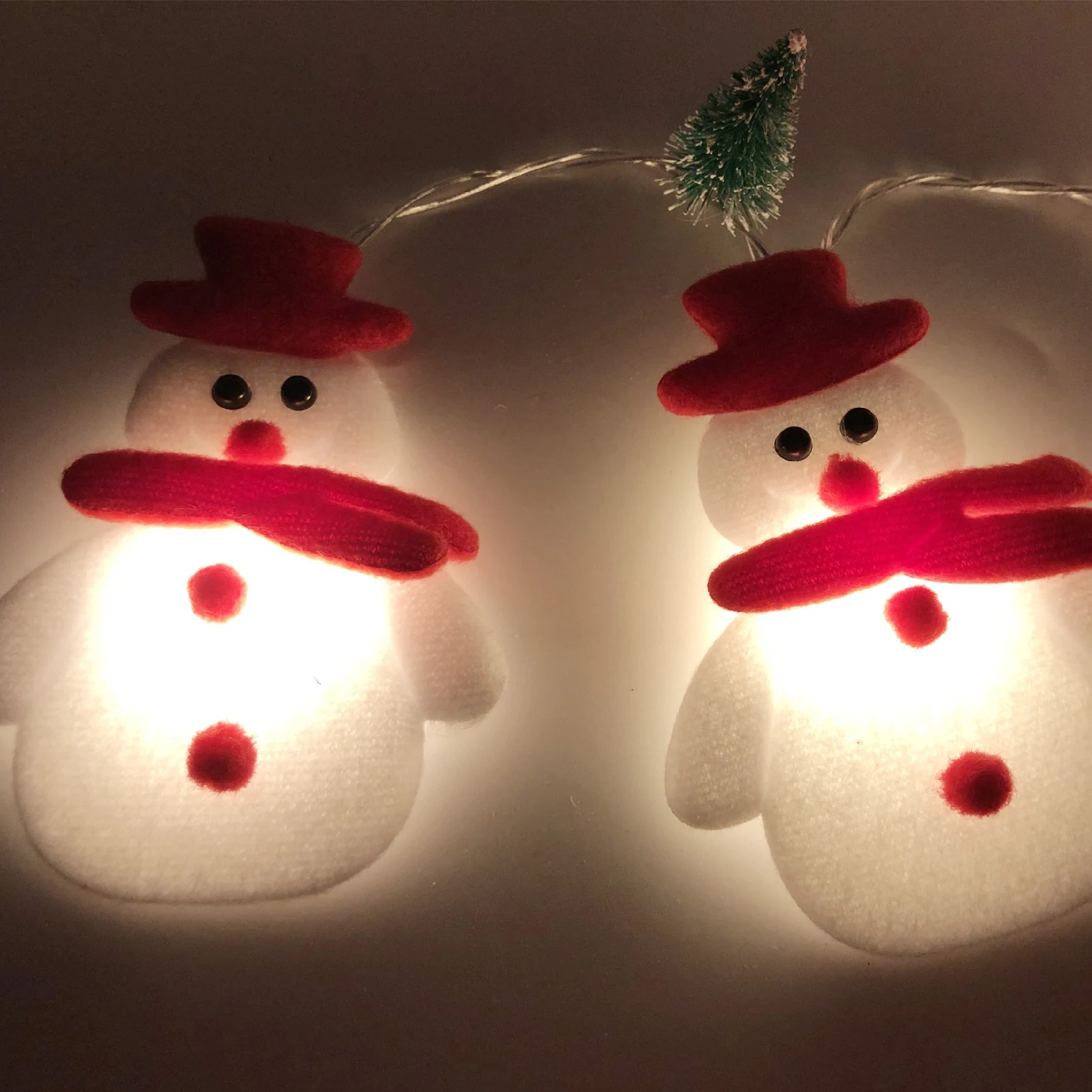 Kerst Lichtslingers Sneeuwman Rendier Kerstman Warme Indoor Lichtslingers Voor Winter Bruiloft Slaapkamer Open Haard