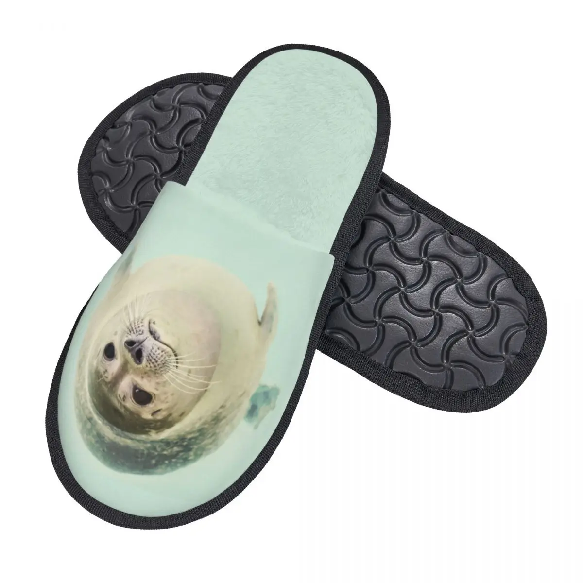 Seal Face Slipper For Women Men Fluffy Winter Warm Slippers Indoor Slippers