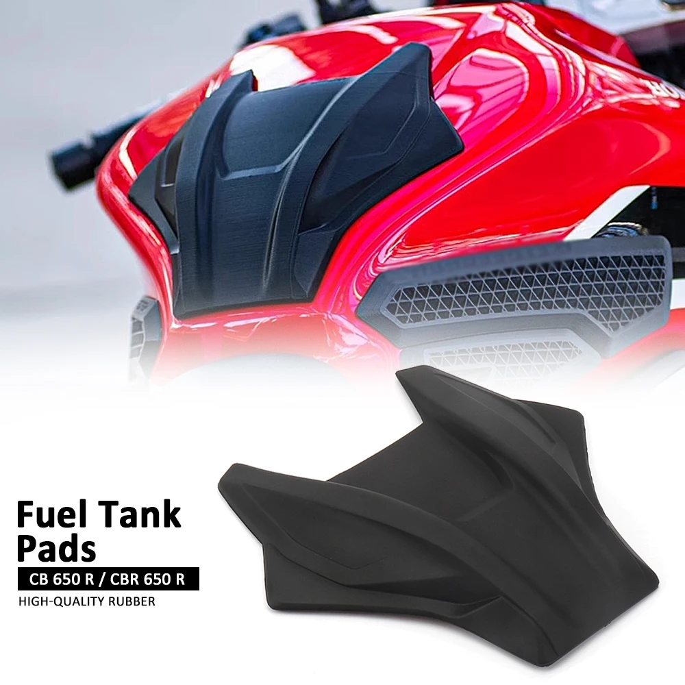 New Motorcycle Accessories Black For HONDA CBR650R CBR 650R CB650R CB 650 R Fuel Tank Pads Middle Stickers Protector Decal