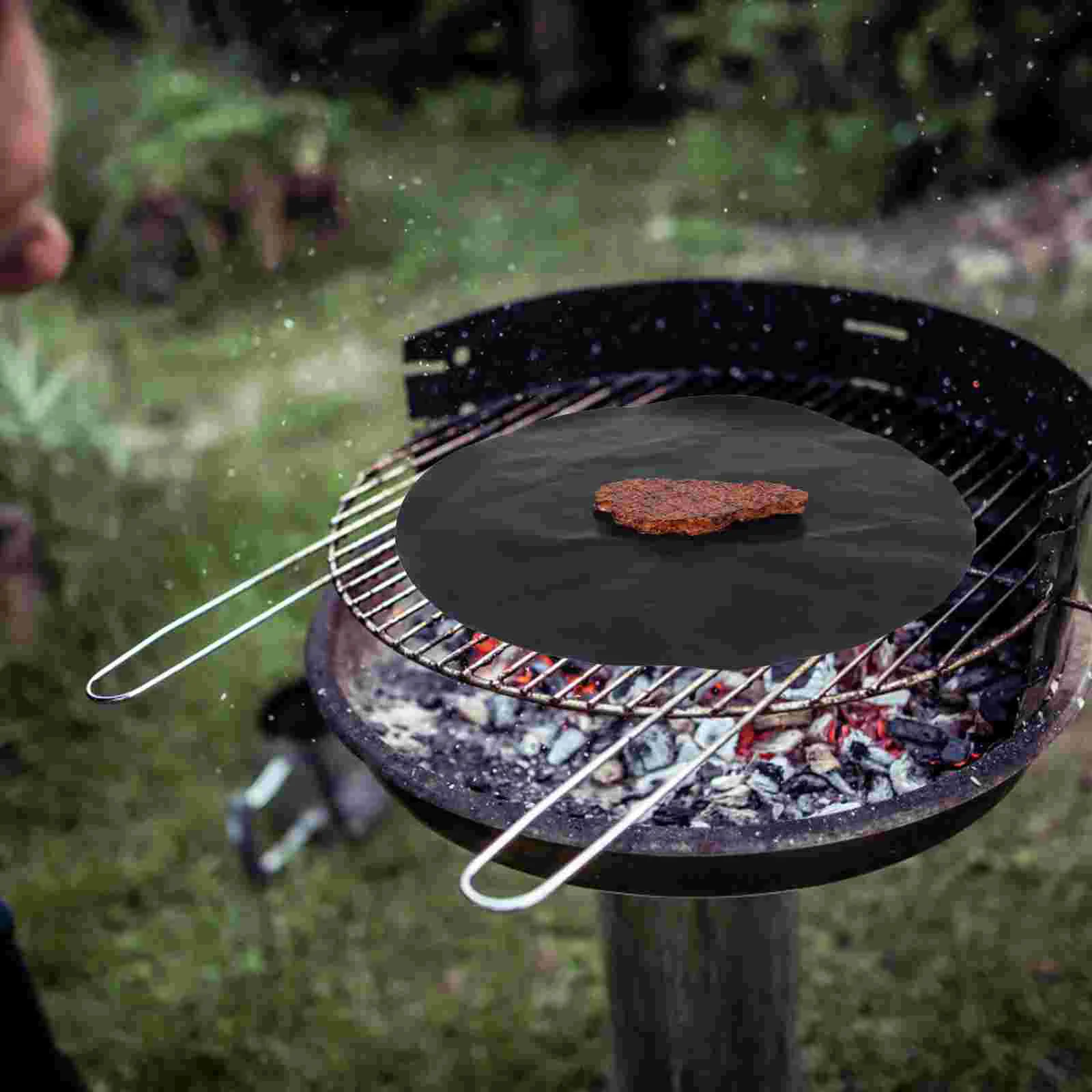 Prevent Flare Ups Grill Mat Gill Mats Non Stick Round Miracle Reusable Barbeque Circle Cut to Any Size