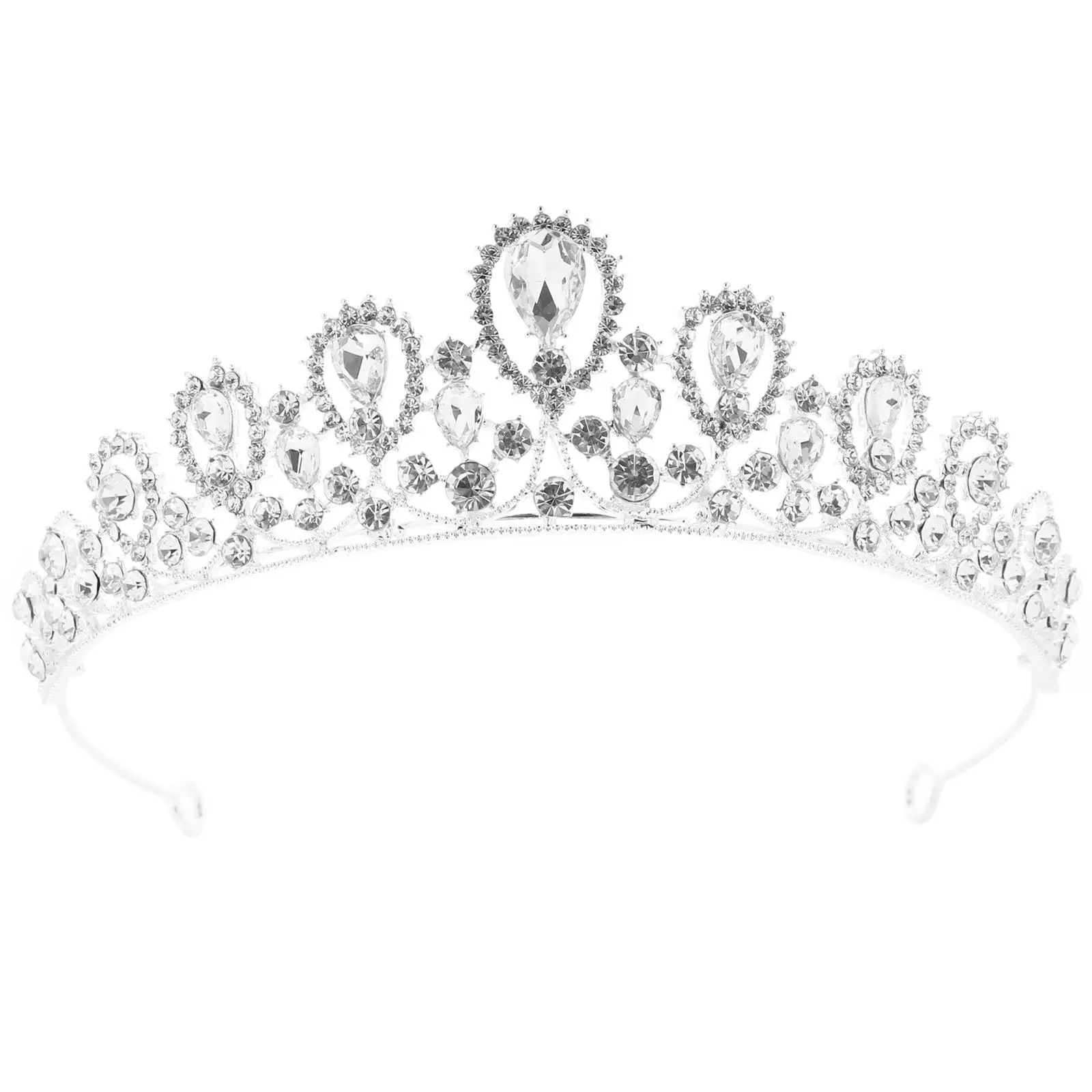

Bridal Rhinestone Crown Women Wedding Bride Headpiece Hair Accessories Crystal Tiara For Girl Party Prom Photoshoot