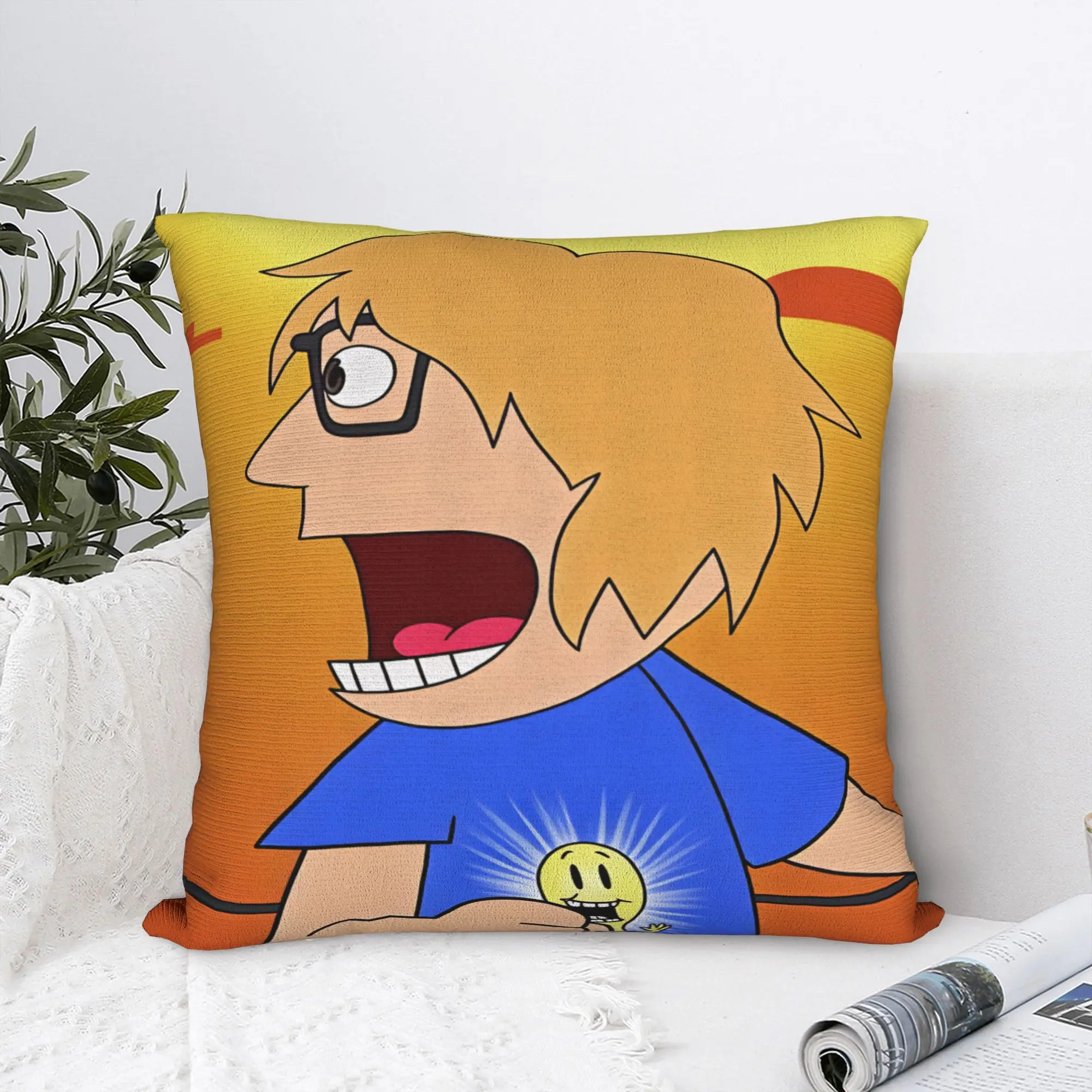 Fact Attack Adventures Pillow Case  Square Pillow Cover For Couch Sofa Bedroom Novelty Pillowcases