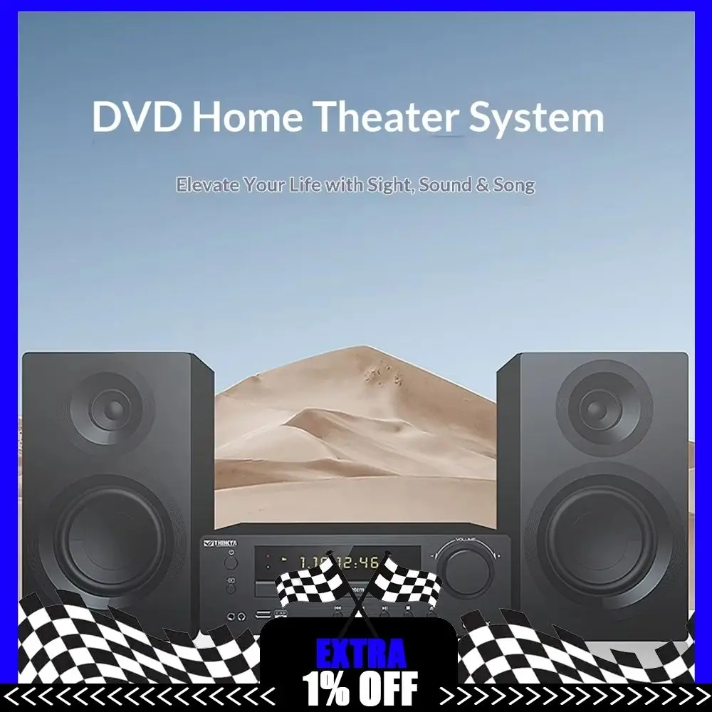 THINKYA DM1813 CD/DVD Player Sound Quality Of Stereo Two Channel Cd Player Support DVD/VCD/SVCD/CD/MP3/H- DCD/CD-R/RW/JPEG CD