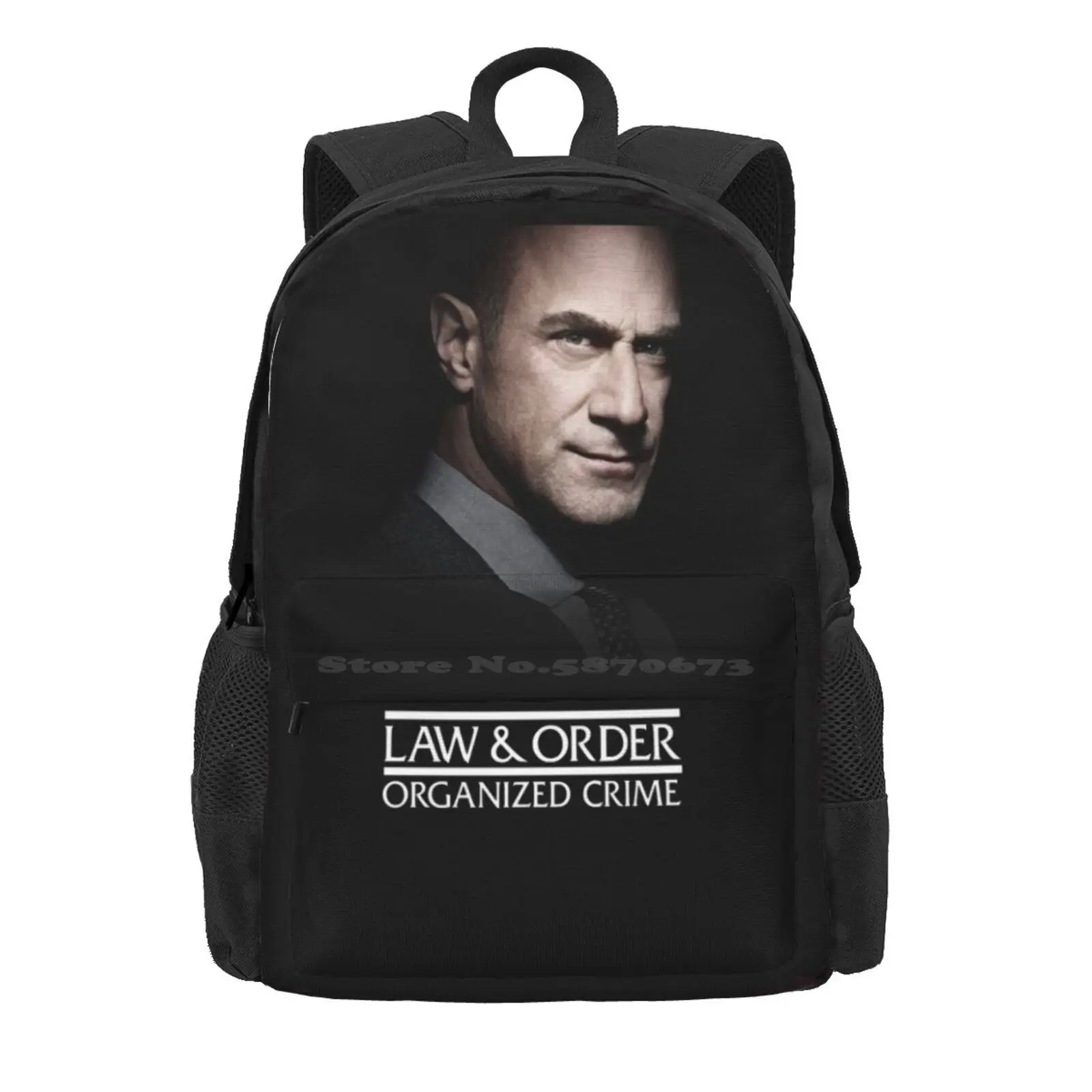 Elliot Stabler | Law & Order Organized Crime Hot Sale Schoolbag Backpack Fashion Bags Law And Order Organized Crime Law And