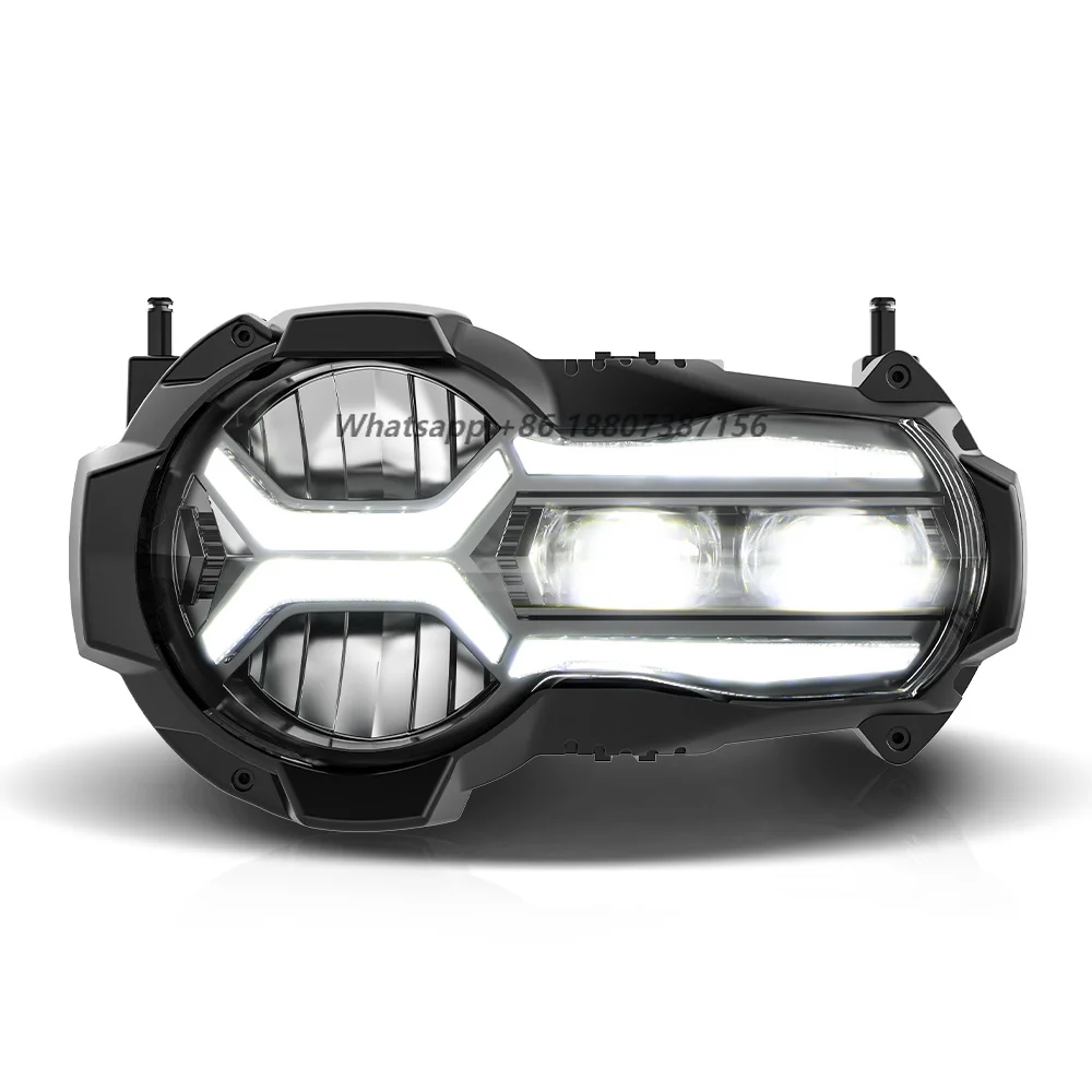 

LOYO Light Motorcycle Parts Headlight E-Mark Light Bulb with H/L Beam DRL for R1200GS 2014-2019 Halogen Motorcycle Headlamp