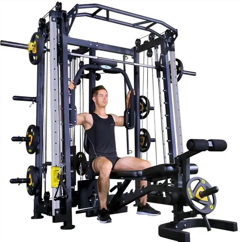 2026 New Design Multi Function Station 3D Smith Machine Steel Fitness Equipment for Body Building Strength Pull up Home & Gympro