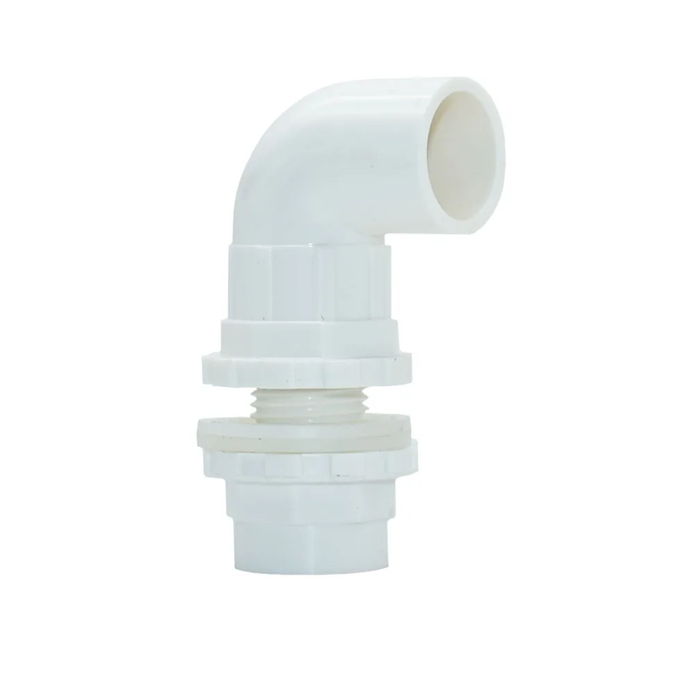 20mm Fish tank Connector Elbow tank Drainage 90 degrees PVC Water Pipe Thread Fitting