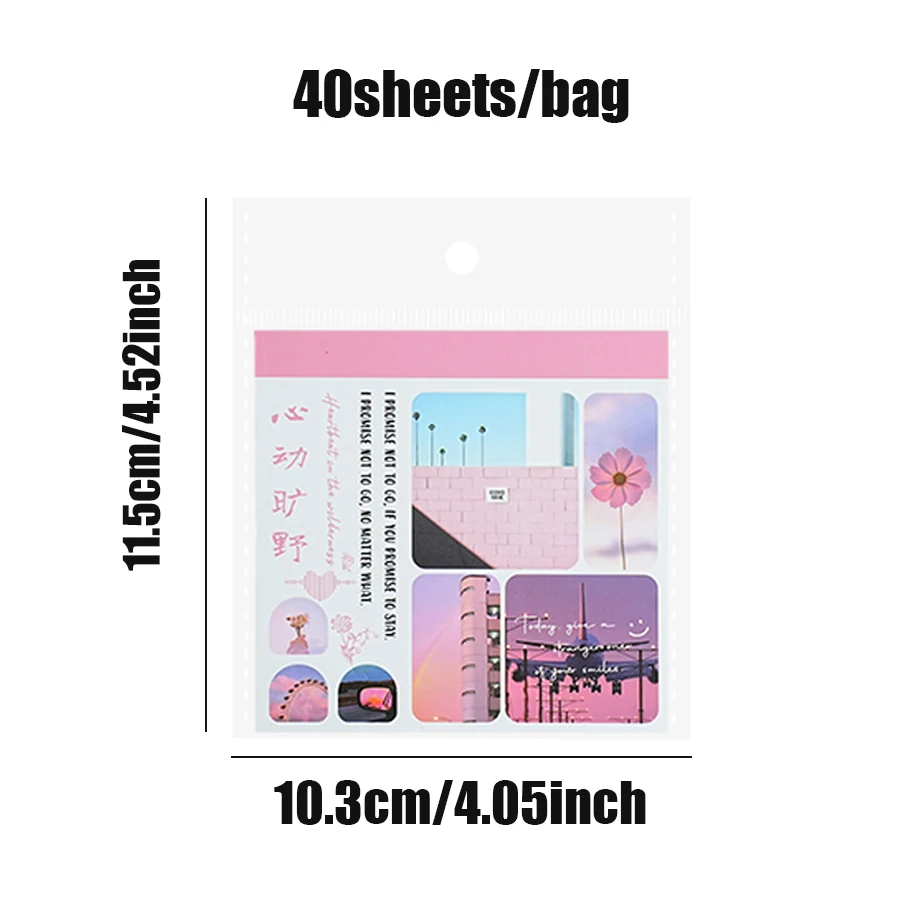 Mr Paper 40pcs/bag Crossroads Wind Series Landscape Theme Sticker Book Handbook Material Decoration DIY Phone Case Calendar