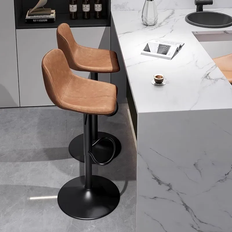 

Luxury Counter Stool Light Luxury High Stool Lift Rotating Bar Stool Checkout Page Home Bar Commercial Chair Exquisite Bar Chair