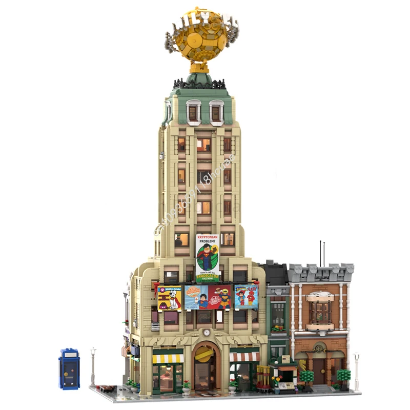 7376 قطعة MOC بناء وحدات مخصصة كوكب يومي عرض الشارع نموذج بنة لتقوم بها بنفسك ألعاب الطوب التعليمية الإبداعية هدية للأطفال