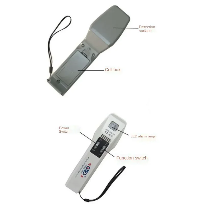 Handheld Metal Detector High Precision Food Safe Needle Detection Device Needle In Meter Scanner for  ST-30C