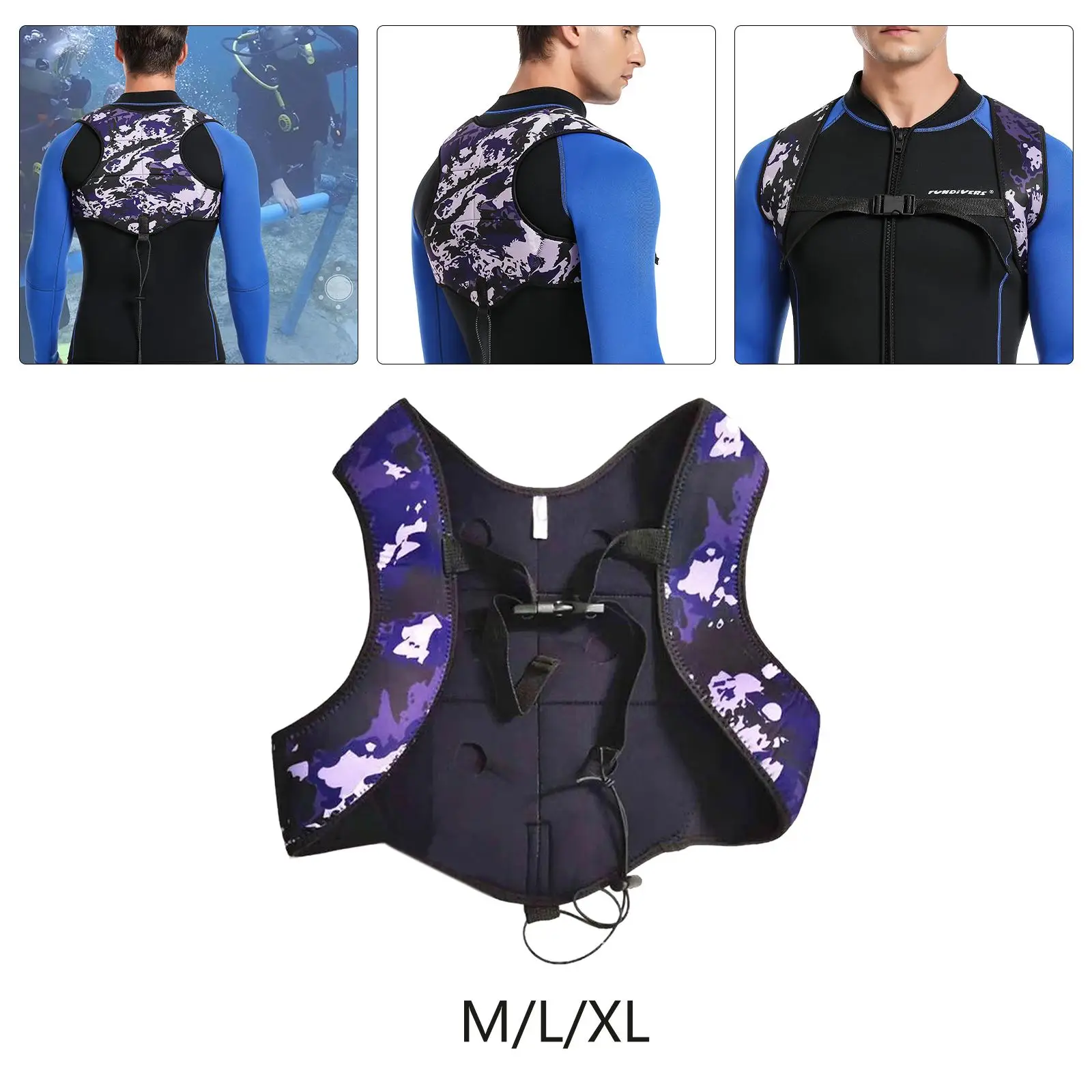 Multifunction Diving Weight Vest for Underwater Hunting Men