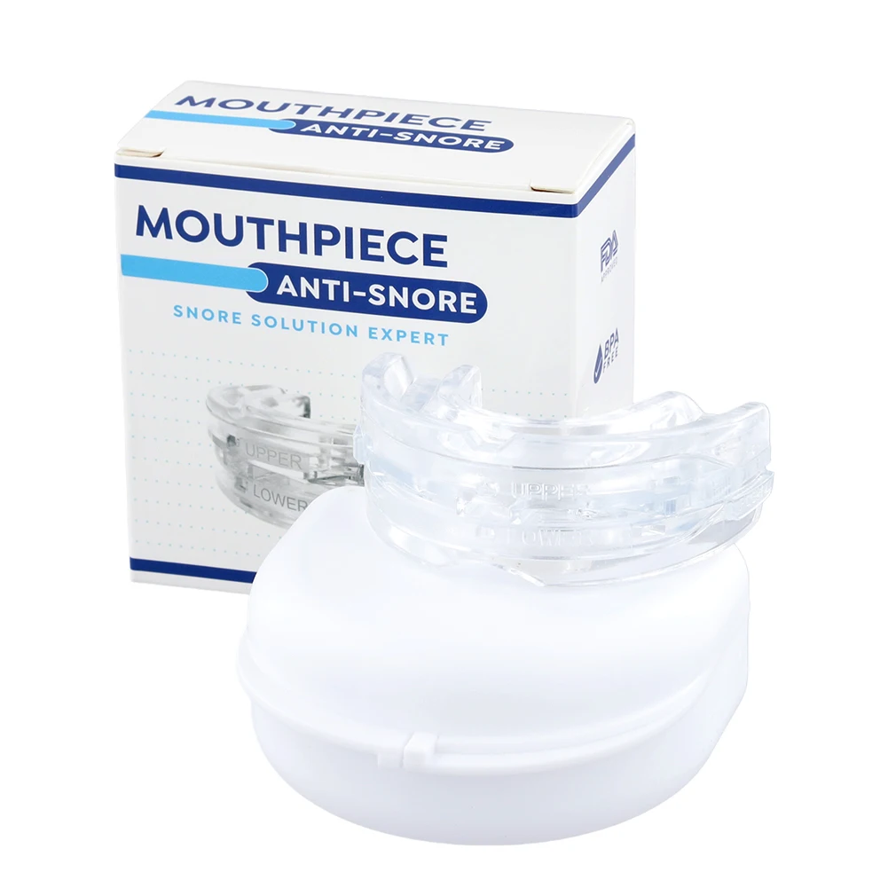 1/2PCS Anti Snore Mouth Guard with Storage Box Teeth Grinding Splint Anti Snoring Mouthpiece Improve Sleep Quality