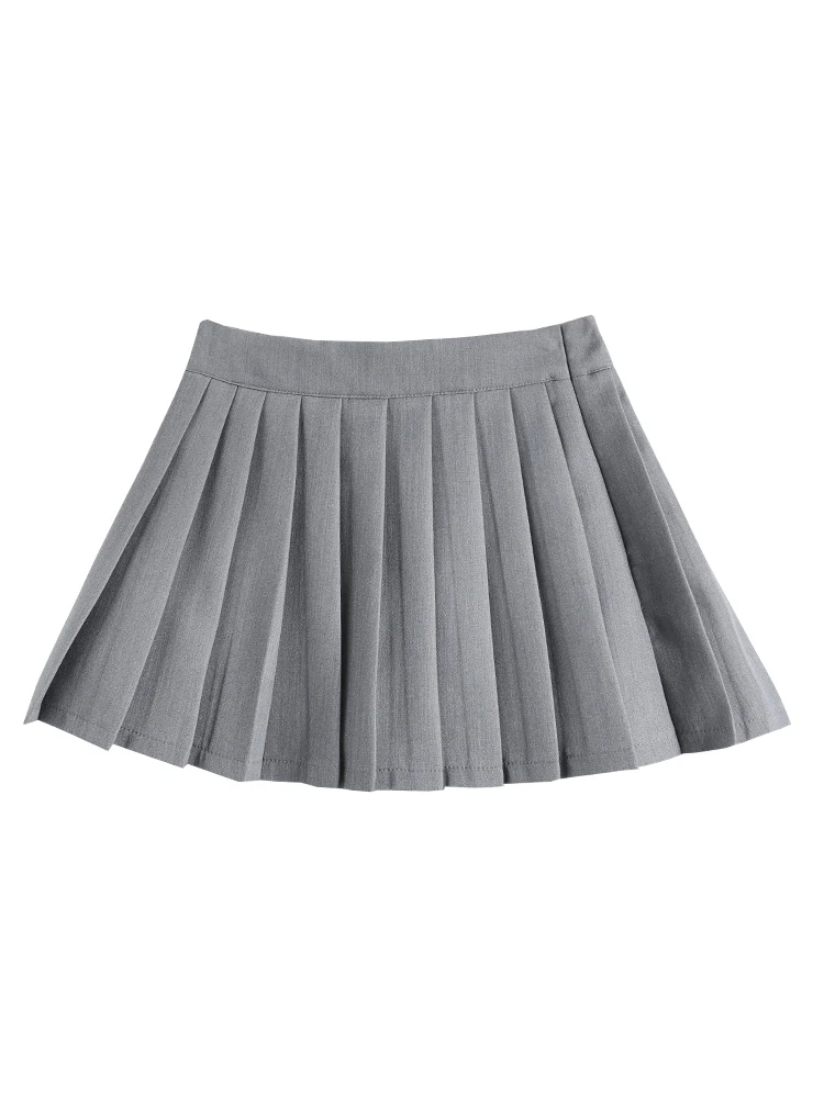 

Женская модная короткая юбка А-силуэта с высокой талией для весны и осени, маленький размер, с эффектом увеличения роста